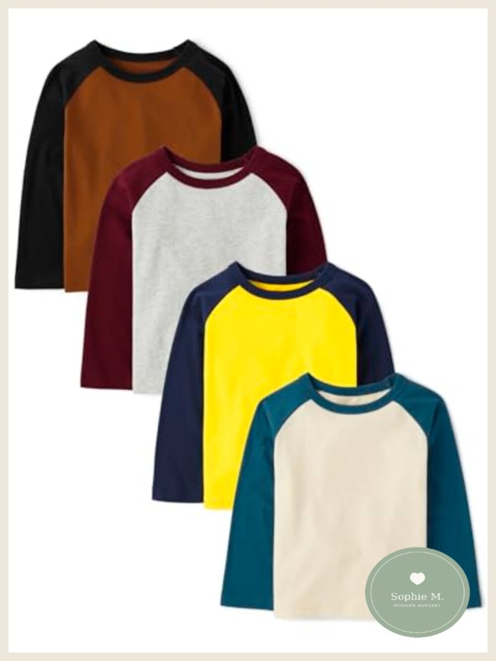 Toddler Boy Long Sleeve Casual Knit Shirt 4-Pack Cotton Blend